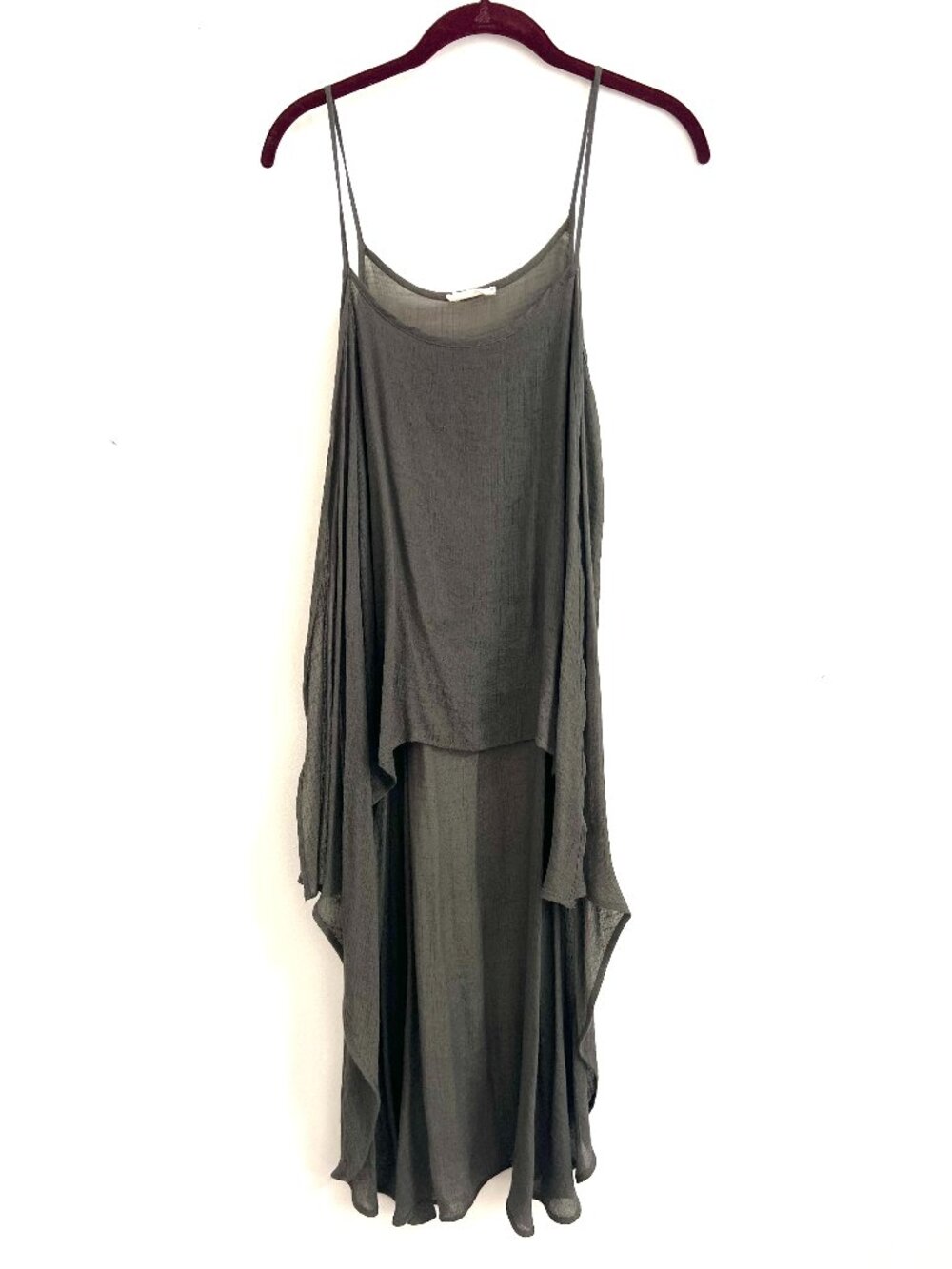Millibon Boho Asymmetrical High-Low Layered Dress